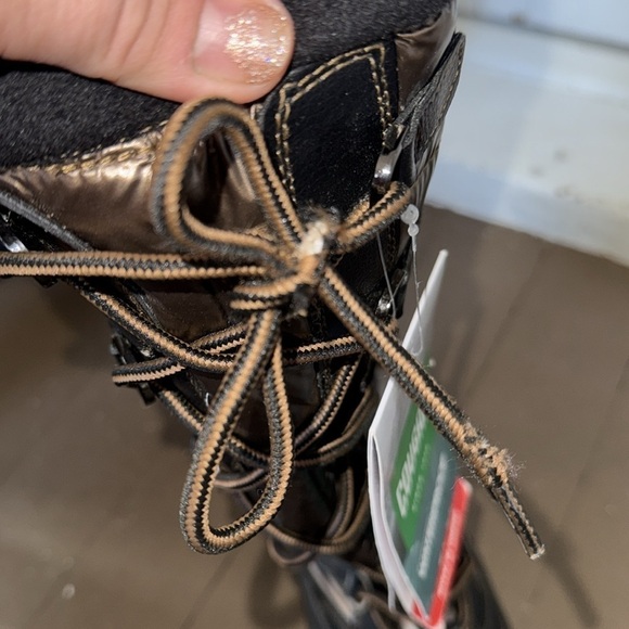 Cougar winter boots snow tall NEW pull on waterproof warm brown copper black - Picture 5 of 6